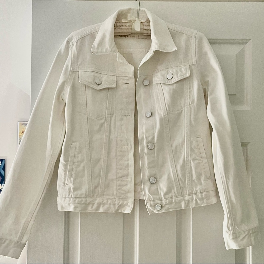 GAP White Denim Jacket